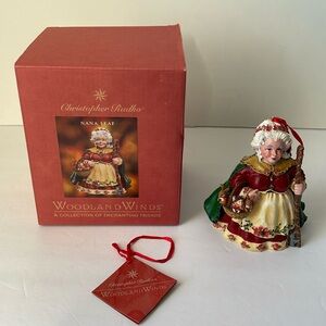 Christopher Radko  Woodlands Winds Nana Leaf Ornament  1999 Christmas